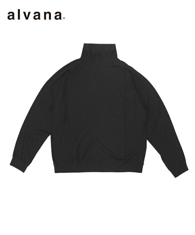 メンズ 美品【alvana】 ZIP UP PARKA ブラック サイズ3