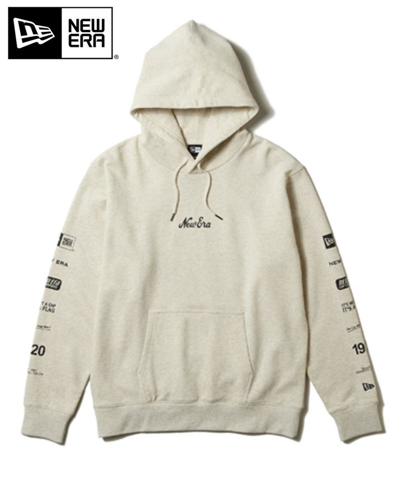 NEW ERA ニューエラ パーカー 裏毛 スウェット プルオーバーフーディー Archive Logo オートミール 14324643 トップス フーディー プルオーバー ロゴ コットン メンズ レディース ユニセックス