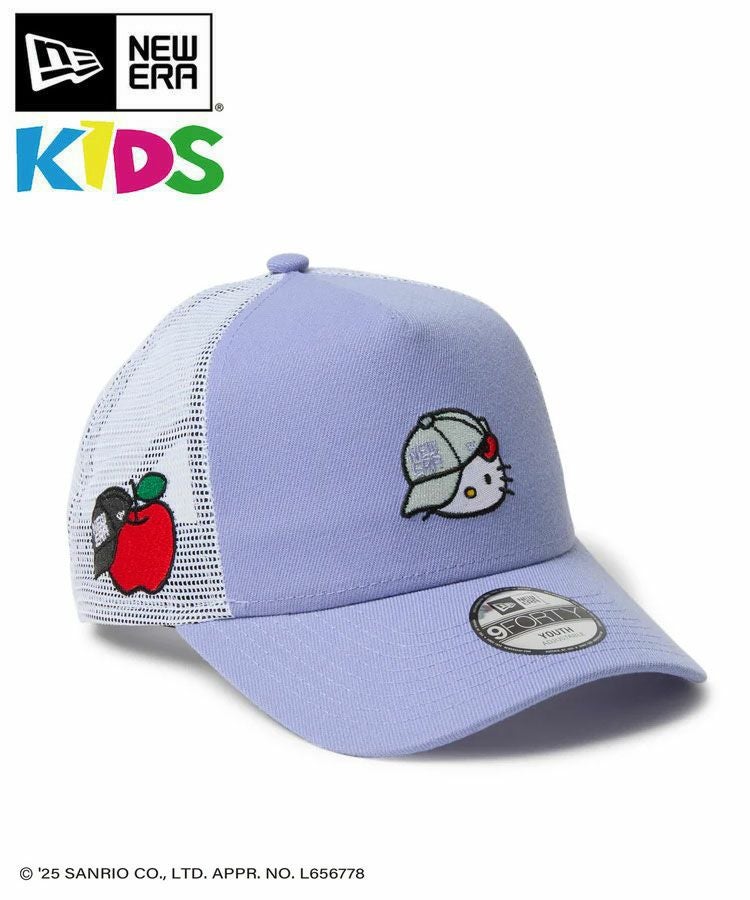 NEW ERA Hello Kitty 9FORTY キャップ(キッズ) Youth 9FORTY A-Frame トラッカー HELLO KITTY キャップ / ラベンダー