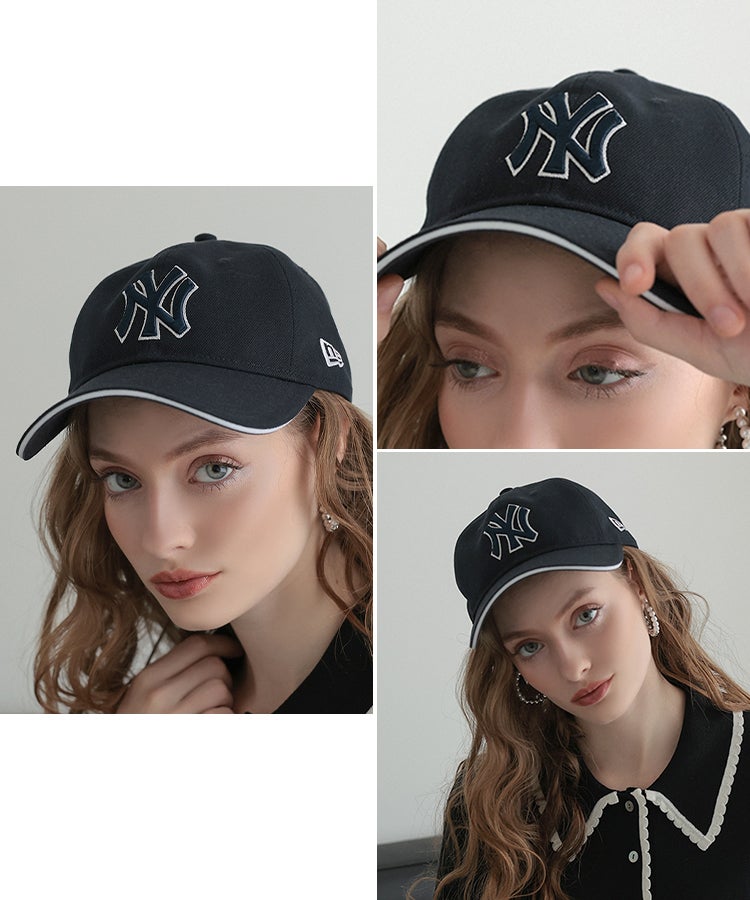 国内生産ALL2mmロングタッパー/クラッシックスタイル/レディースMLbサイズ 9TWENTY サンドイッチロングバイザー MLB 別注 / 13カラー [RSV]