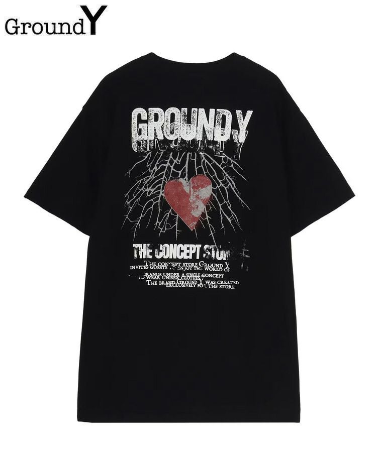 グラウンドワイ GROUND Y GO-T19-816 トップス Ground Y（グラウンド ワイ）Tシャツ・カットソー 黒 サイズ:3(M位