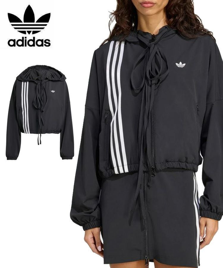 adidas RIBBON TRACKTOP ブルゾン トラックジャケット 黒S adidas RIBBON TRACKTOP ブラック（アディダス リボン トラック トップ