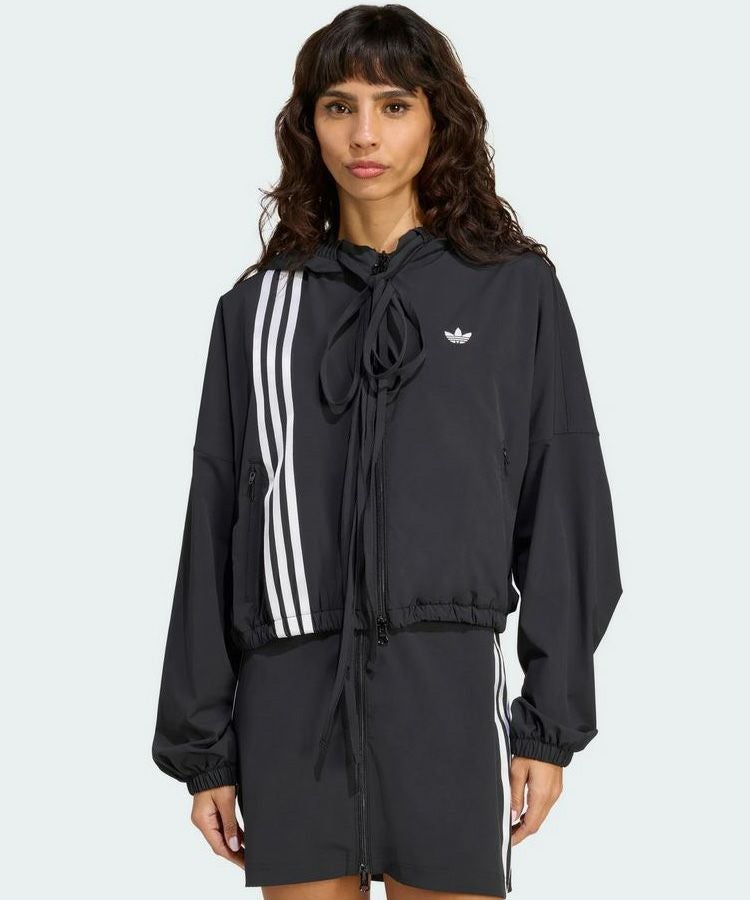 adidas RIBBON TRACKTOP ブルゾン トラックジャケット 黒S adidas ORIGINALS RIBBON TRACKTOP / ブラック [JX2698]