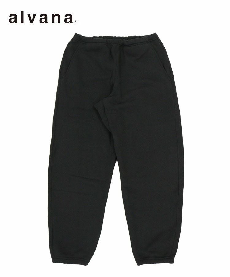 WOOL LINEN MILING EASY PANTS / インクブラック [ALV-00144]