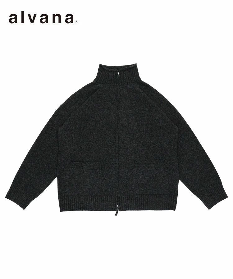 VINTAGE HALF ZIP UP PARKA / オールドブラック [ALV-00152]
