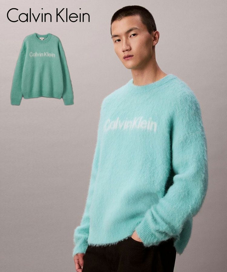 ALPACA LONG SLEEVE CREW NECK KNIT (ニット) / ライトブルー [4RD306G]