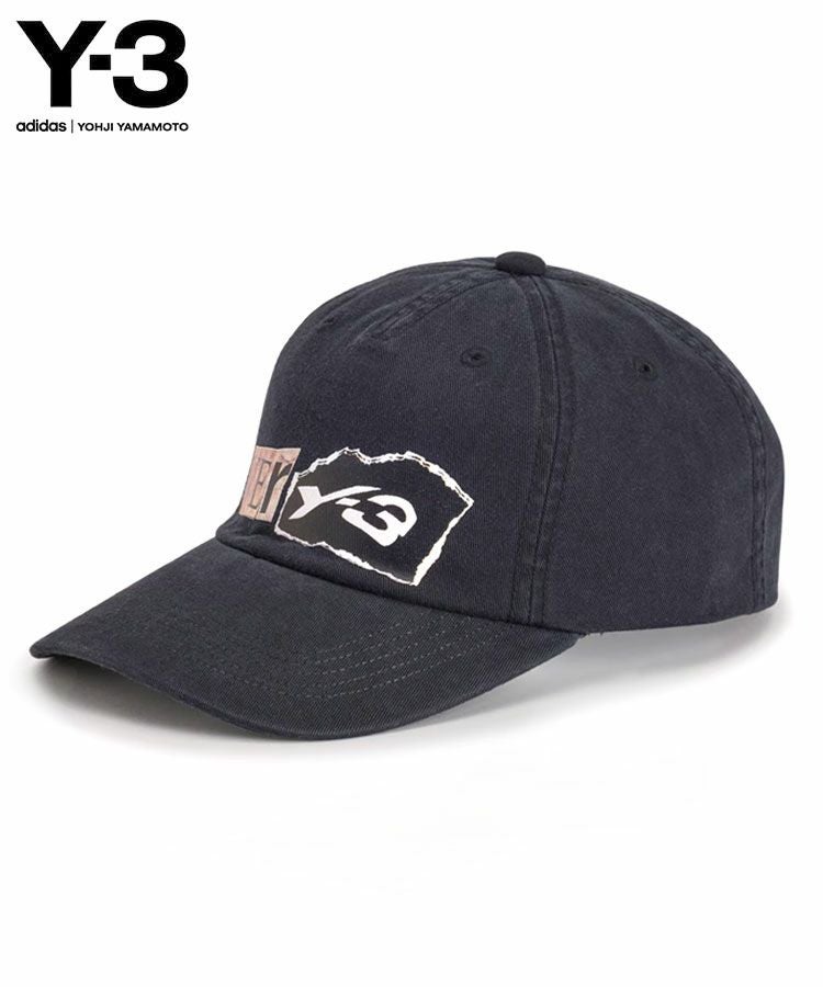 Y-3 GRAPHIC DAD CAP / ブラック [KD0179]