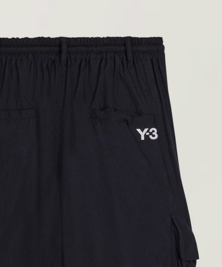 Y-3 NYLON WIRED 3 STRIPES CARGO PANTS / ブラック [KF1087]
