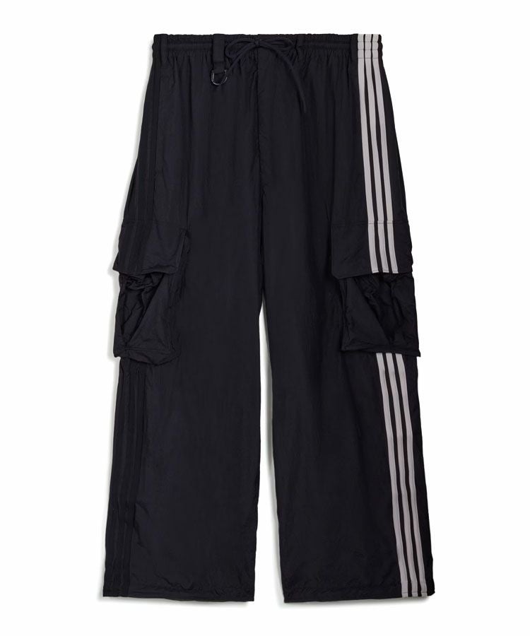Y-3 NYLON WIRED 3 STRIPES CARGO PANTS / ブラック [KF1087]