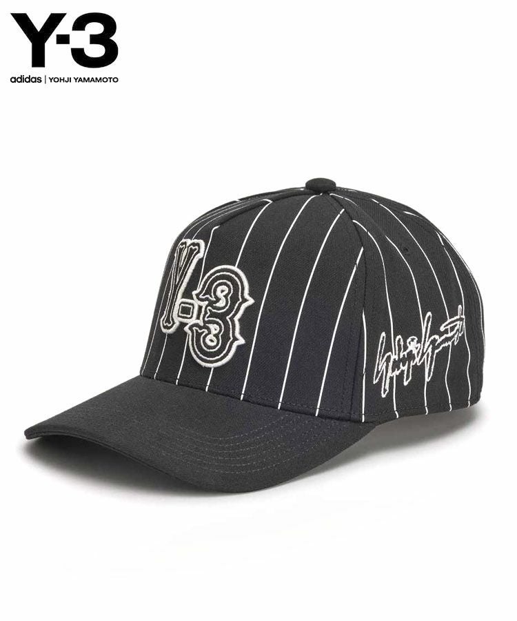 Y-3 PINSTRIPE CAP / ブラック [KR8938]