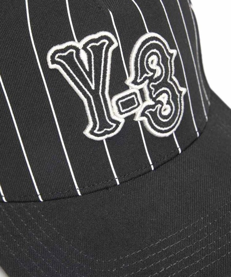 Y-3 PINSTRIPE CAP / ブラック [KR8938]