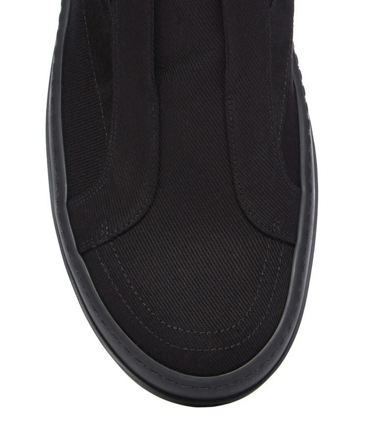 LACELESS VINTAGE SNEAKS / オールブラック [DU01F4811 DOLVS]