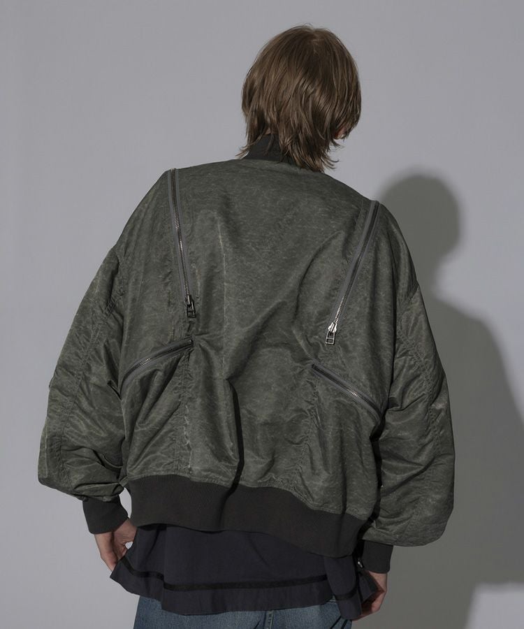 ZIPPER BUG MA-1 / カーキ [MYK-JK-01]