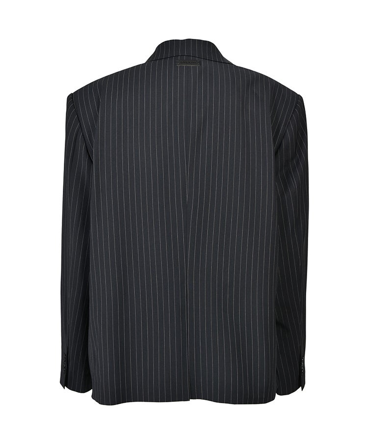 OVERSIZE DOUBLE JACKET / ネイビーストライプ [BR26SS-O0005]