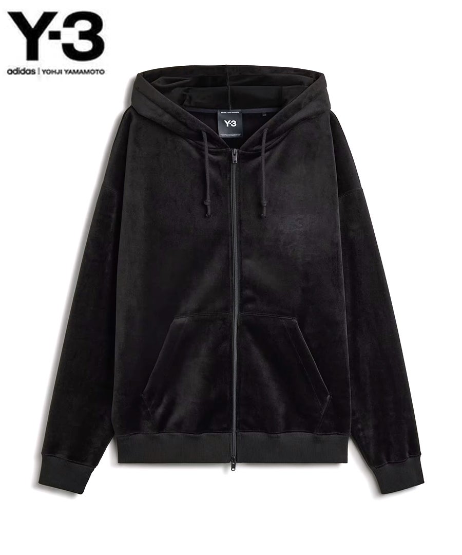 Y-3 VELVET CORDUROY ZIP HOODIE / ブラック [IA4371]