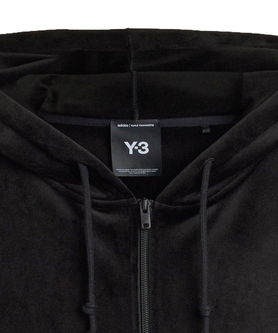 Y-3 VELVET CORDUROY ZIP HOODIE / ブラック [IA4371]