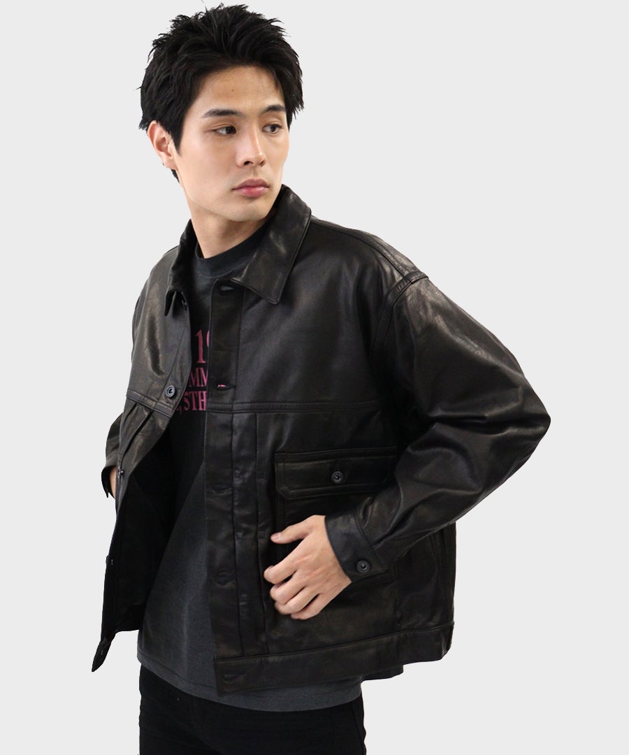 TRUCKER JACKET / ブラックリュクス [AUJ2662]