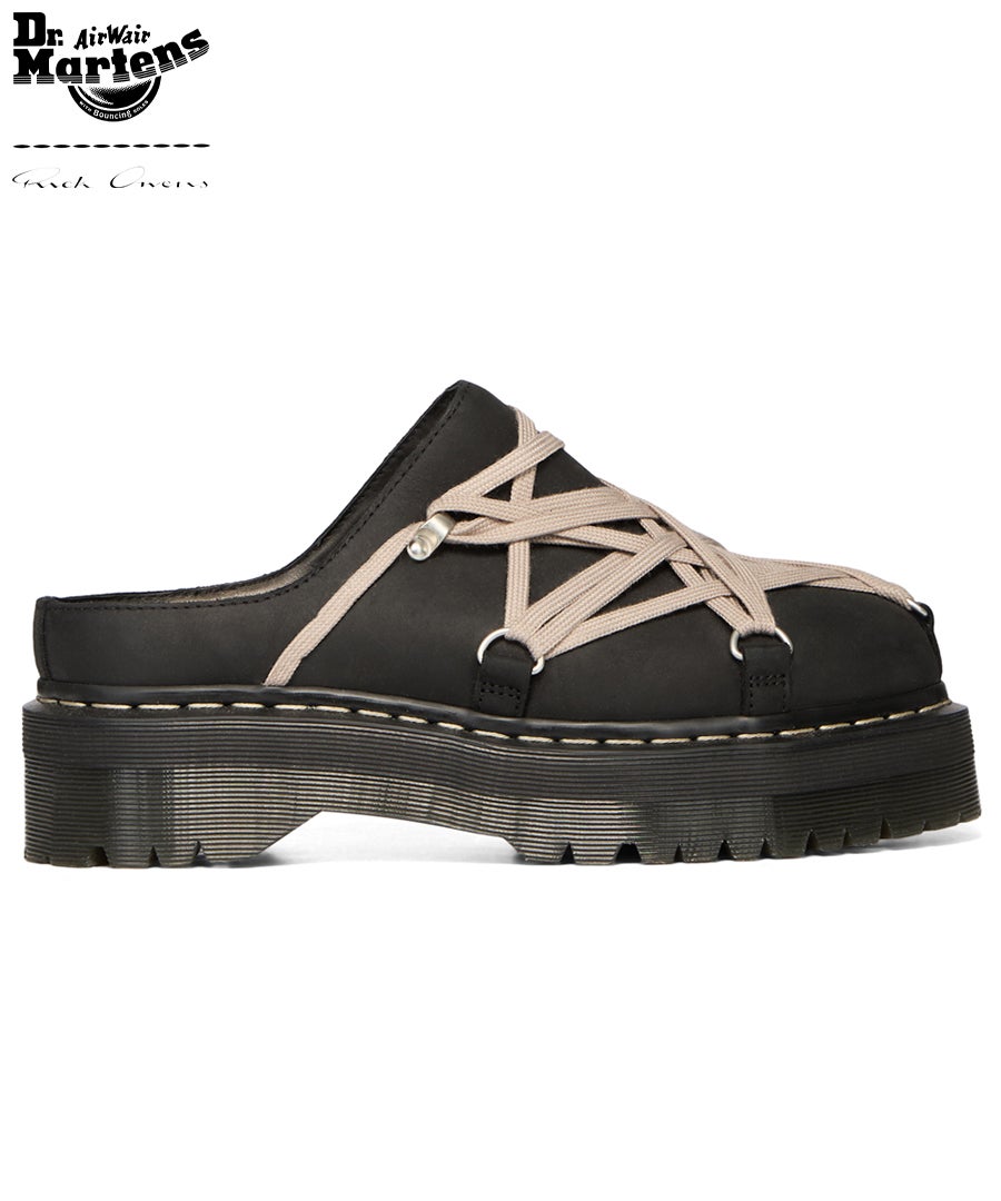 Dr.Martens×Rick Owens QUAD SOLE MEGALACE MULE / ブラック